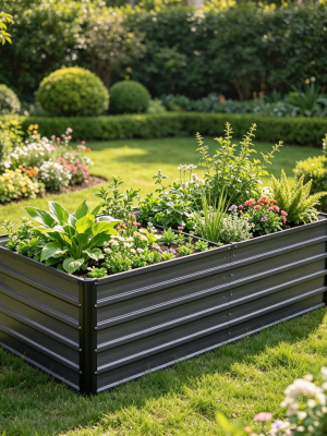 Raised Garden Bed with Greenhouse Cover
